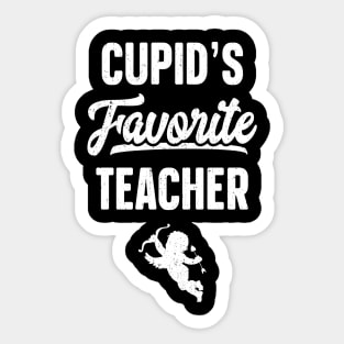 Cupid's Favorite Teacher Sticker